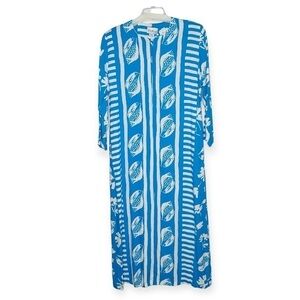 Vintage Ruth Norman Housedress Robe Caftan Mumuu Maxi Baroque Design M